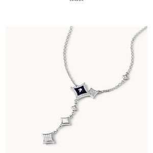 Lola Rose London set necklace and earrings. Blue Sandstone Beand new with box